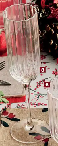 Carrefour Set van 4 Champagneglazen aanbieding