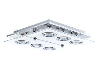 Deba Meubelen Plafondlamp CABO - Chroom/Glas Chroom aanbieding