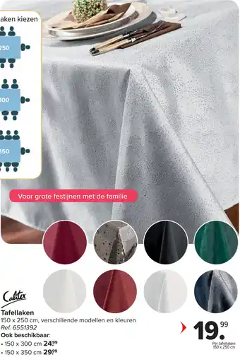 Carrefour Calitex Tafellaken aanbieding