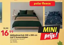 Yess dekbedovertrek 240 x 200 cm met 2 kussenslopen aanbieding