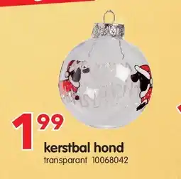 Yess kerstbal hond aanbieding