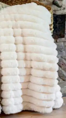 Carrefour Flanellen Plaid in Imitatiebont aanbieding