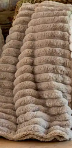 Carrefour Flanellen Plaid In Imitatiebont aanbieding