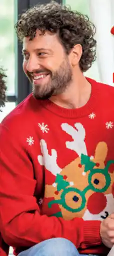 Carrefour Kersttrui voor Heren aanbieding