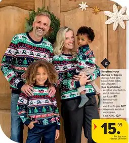 Carrefour Kersttrui voor Dames of Heren aanbieding