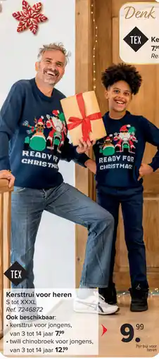 Carrefour Kersttrui voor Heren aanbieding