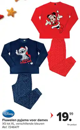 Carrefour Fluwelen Pyjama voor Dames aanbieding