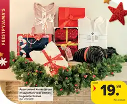 Carrefour Assortiment Kamerjassen en Pyjama's voor Dames in Geschenkdoos aanbieding