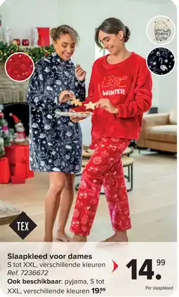 Carrefour Slaapkleed voor dames aanbieding