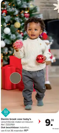 Carrefour Denim broek voor baby's aanbieding