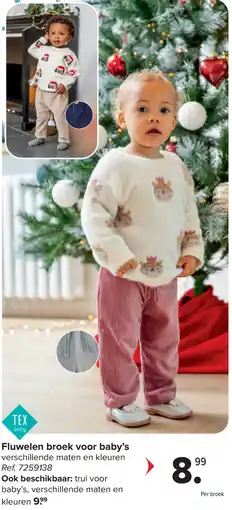 Carrefour Fluwelen Broek voor Baby's aanbieding