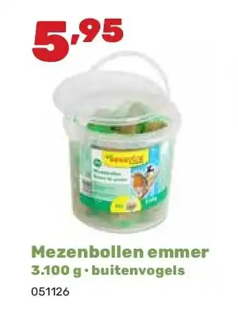 Happyland Mezenbollen emmer 3.100 g • buitenvogels aanbieding