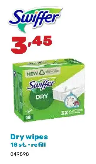 Happyland Dry wipes 18 st. • refill aanbieding