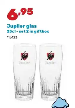 Happyland Jupiler glas 25cl - set 2 in giftbox aanbieding