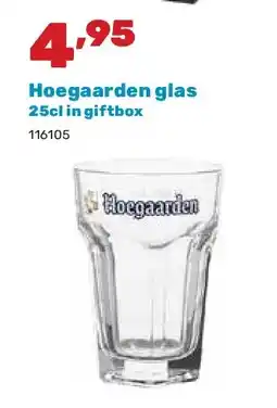 Happyland Hoegaarden glas 25cl in giftbox aanbieding