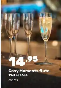 Happyland Cosy Moments flute 19cl set 6st aanbieding
