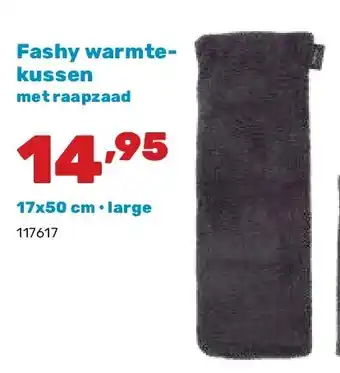 Happyland Fashy warmtekussen met raapzaad 17x50 cm • large aanbieding