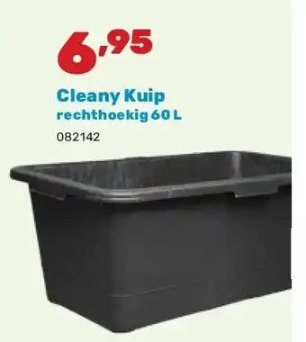 Happyland Cleany Kuip rechthoekig 60 L aanbieding