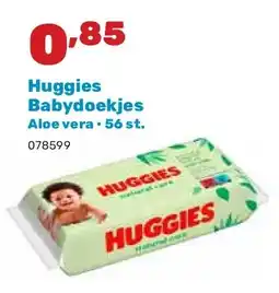 Happyland Huggies Babydoekjes Aloe vera • 56 st aanbieding