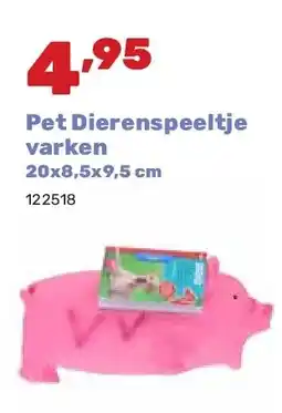 Happyland Pet Dierenspeeltje varken 20x8,5x9,5 cm aanbieding