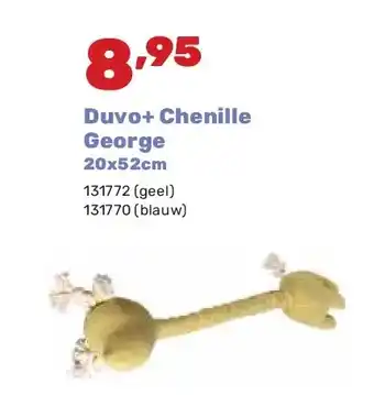 Happyland Duvo+ Chenille George 20x52cm aanbieding