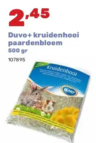 Happyland Duvo+ kruidenhooi paardenbloem 500 gr aanbieding