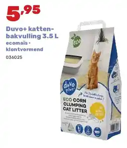 Happyland Duvo+ kattenbakvulling 3.5 L ecomaïs • klontvormend aanbieding