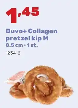 Happyland Duvo+ Collagen pretzel kip M 8.5 cm • 1 st aanbieding