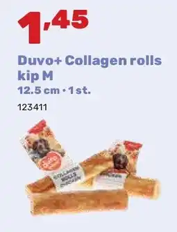 Happyland Duvo+ Collagen rolls kip M 12.5 cm • 1 st aanbieding