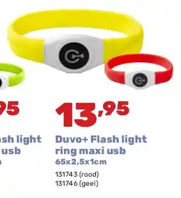 Happyland Duvo+ Flash light ring maxi usb 65x2,5x1cm aanbieding