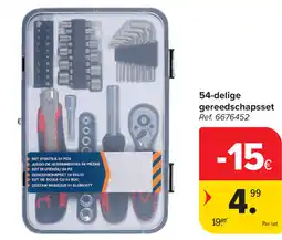 Carrefour 54-delige gereedschapsset aanbieding
