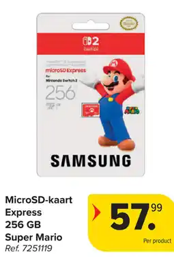 Carrefour MicroSD-kaart Express 256GB Super Mario aanbieding