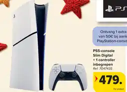 Carrefour PS5-console Slim Digital +1 controller inbegrepen aanbieding