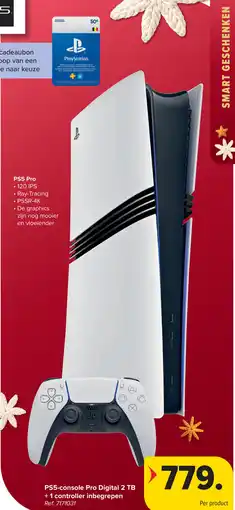 Carrefour PS5-console Pro Digital 2 TB + 1 controller inbegrepen Ref. 7171031 aanbieding