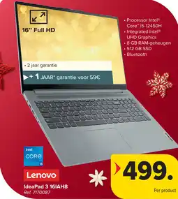 Carrefour Lenovo IdeaPad 3 16IAH8 aanbieding
