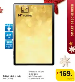 Carrefour Tablet 14XL + folio aanbieding