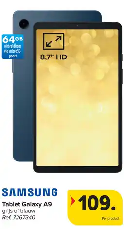 Carrefour Samsung Tablet Galaxy A9 aanbieding