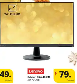 Carrefour Lenovo Scherm D24-40 241 aanbieding