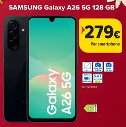 Carrefour SAMSUNG Galaxy A26 5G 128 GB aanbieding