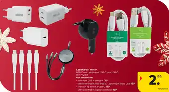 Carrefour Laadkabel 1 meter aanbieding