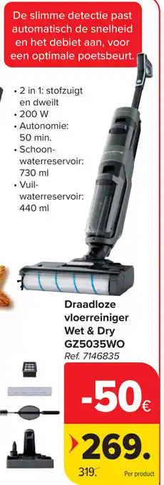 Rowenta Draadloze vloerreiniger Wet & Dry GZ5035WO
