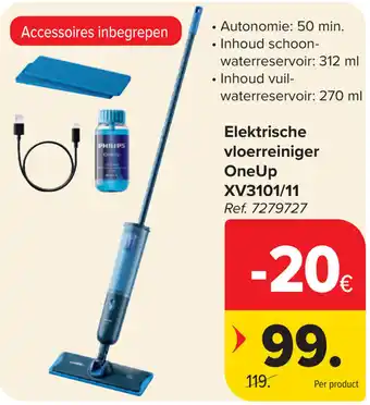 Philips Elektrische vloerreiniger OneUp XV3101/11