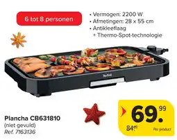 Carrefour Tefal Plancha CB631810 aanbieding