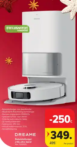Carrefour Dreame Robotstofzuiger L10s ultra Gen2 aanbieding