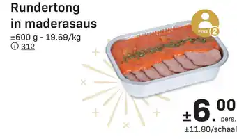 Rundertong in maderasaus