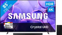 Coolblue Samsung 85 Crystal UHD U8070F (2025) + Samsung HW-B750F Noir aanbieding
