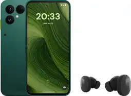 Coolblue Fairphone 6 256Go Vert 5G + Fairphone Fairbuds True Wireless Earbuds Noir aanbieding