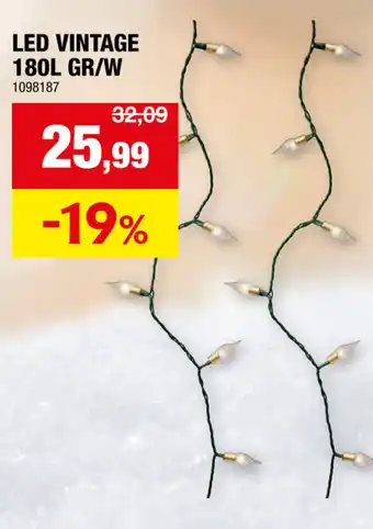 Hubo Led vintage 180l gr/w aanbieding