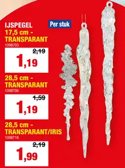 Hubo Ijspegel aanbieding