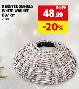 Hubo Kerstboomhuls white washed aanbieding